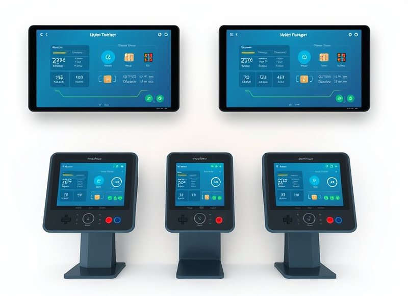 Pantalla de diagnóstico remoto de un terminal de autoservicio
